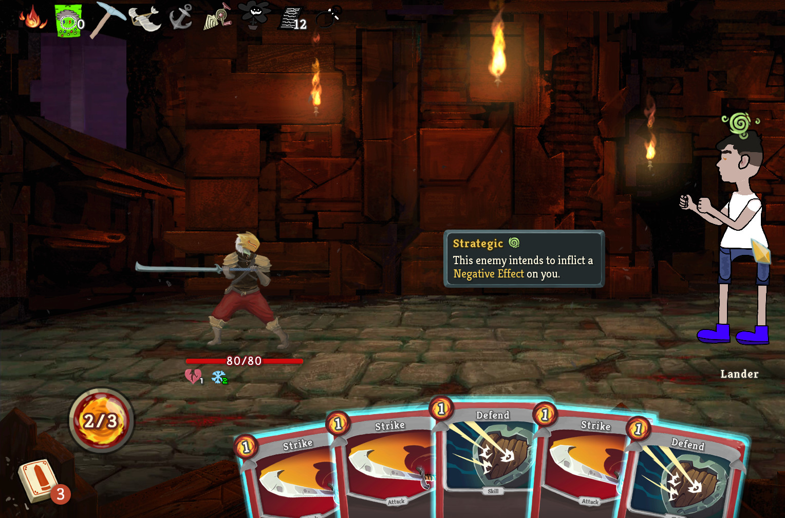 Gevecht tegen Lander